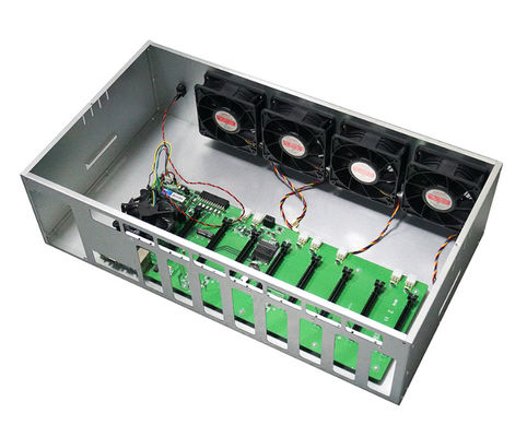 Carta grafica di Rig Case For Atx Rtx Gtx di estrazione minatorearia di Rig portafoto usato nuovo 4 Gpu di estrazione minatorearia del metallo