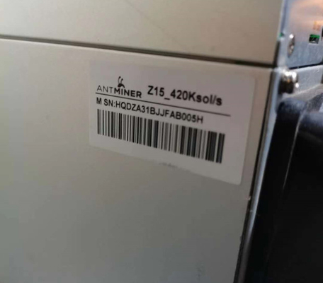 Minatore Machine Used 420Ksol/S 1510W di Bitmain Antminer Z15 ZEC